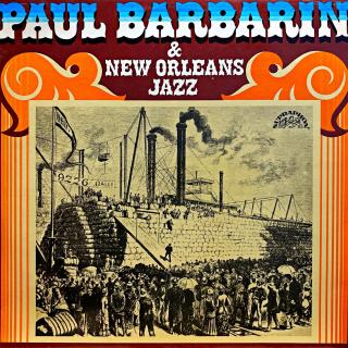 LP Paul Barbarin – Paul Barbarin &amp; New Orleans Jazz (Deska i obal jsou v bezvadném a lesklém stavu. Pravděpodobně nehrané.)