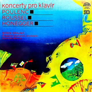 LP Poulenc, Roussel, Honegger, Krajný, Macura – Koncerty Pro Klavír (Kvadrofonický záznam. Velmi pěkný stav i zvuk! )