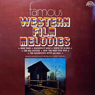 LP Prague Radio Dance Orchestra / Josef Vobruba ‎– Famous Western Film Melodies (Deska i obal jsou v krásném a lesklém stavu. Hraje skvěle, výborný a čistý zvuk.)