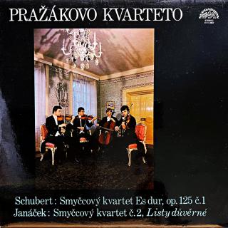 LP Pražákovo Kvarteto, Schubert, Janáček – Smyčcový Kvartet Es Dur, Op. 125 Č... (Top stav i zvuk!)