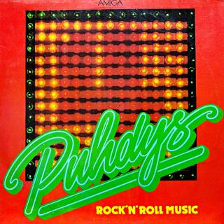 LP Puhdys – Rock'N'Roll Music (Deska je trochu ohraná, mnoho jemných vlásenek i drobných povrchových oděrek. Hraje fajn, dobrý zvuk, jen mírný praskot v tichých pasážích. Obal ve velmi pěkném stavu.)