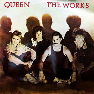 LP Queen ‎– The Works (Deska je v krásném a lesklém stavu, pouze několik krátkých jemných vlásenek. Hraje výborně, bezvadný zvuk. Obal je taky pěkný a lesklý, jen lehce ohnutý roh)