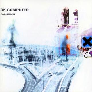 LP Radiohead ‎– OK Computer (Obě desky jsou v krásném stavu, lesklé, jen několik velmi jemných vlásenek pod ostrým světlem. Bezvadný a čistý zvuk i v pasážích mezi skladbami. Obal i vnitřní obaly s potiskem jsou v perfektním stavu.)
