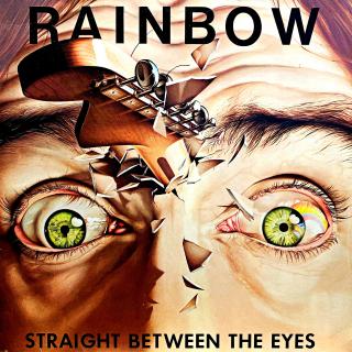 LP Rainbow ‎– Straight Between The Eyes (čtěte popis) (Deska je zvlněná. V první minutě strany B mi několikrát skočila jehla. Kromě toho pěkný stav i velmi dobrý zvuk. Obal je krásný a lesklý, jen lehké stopy používání.)