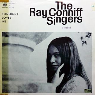 LP Ray Conniff Singers ‎– Somebody Loves Me (Deska mírně ohraná, mnoho jemných vlásenek. Hraje fajn, bezvadný a čistý zvuk. Obal trochu obnošený, uvnitř vyztužený lep. páskou. Potisk je z obou stran pěkný.)