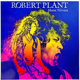 LP Robert Plant – Manic Nirvana (Deska je v krásném a lesklém stavu, jen pár velmi jemných vlásenek. Bezvadný a čistý zvuk i v tichých pasážích. Obal je taky lesklý a v perfektní kondici. Orig. vnitřní obal s potiskem.)