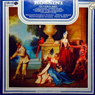 LP Rossini ‎– Ouvertures / Predohry (Deska mírně ohraná s vlásenkami. Obal jen lehce obnošený.)