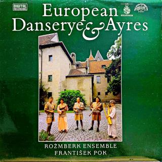 LP Rožmberk Ensemble, František Pok – European Danserye &amp; Ayres (Top stav i zvuk! Včetně přílohy s barevnými fotkami (4 strany).)