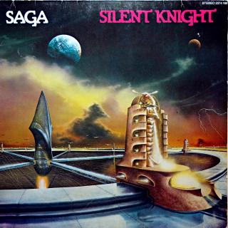 LP Saga ‎– Silent Knight (Deska trochu ohraná s vlásenkami, nicméně hraje fajn, čistý zvuk. Obal lehce obnošený s drobnými oděrkami na hranách.)