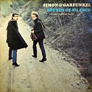 LP Simon &amp; Garfunkel ‎– Sounds Of Silence (Deska je hodně ohraná s vlásenkami a jemnými oděrkami, nicméně zvuk stále ok. Jen mírný praskot. Obal v dobrém stavu, trochu vyblednutý potisk.)