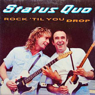 LP Status Quo ‎– Rock 'Til You Drop (Deska i obal jsou v krásném stavu, pár velmi jemných vlásenek.)