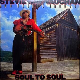 LP Stevie Ray Vaughan And Double Trouble ‎– Soul To Soul (Včetně přílohy. Deska je v krásném stavu, jen pár jemných vlásenek. Obal v perfektní kondici.)