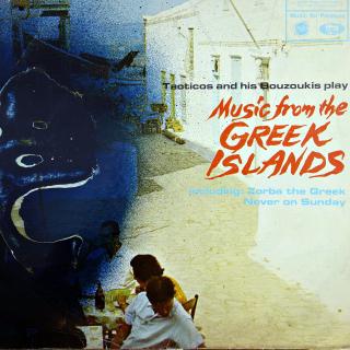 LP Tacticos And His Bouzoukis ‎– Music From The Greek Islands (ALBUM (UK, 1968, Folk) OBAL JE VE ŠPATNÉM STAVU VIZ FOTKA, NA DESCE ZE ZAČÁTKU NEČISTOTA, ALE LZE PŘEHRÁT)