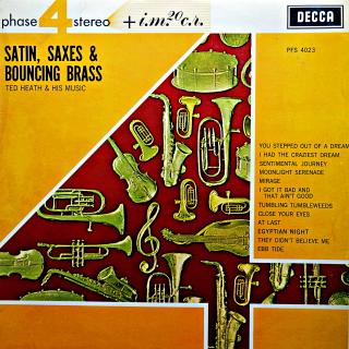 LP Ted Heath And His Music ‎– Satin, Saxes &amp; Bouncing Brass (Album, UK, 1963, Big Band, Easy Listening)