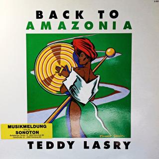 LP Teddy Lasry ‎– Back To Amazonia (Deska je v bezvadném stavu. Obal má proseknutou horní hranu cca 3 cm, jinak v perfektním stavu.)