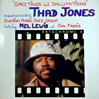 LP Thad Jones, Swedish Radio Jazz Group - Greetings And Salutations (Featuring Mel Lewis And Jon Faddis, ALBUM (Poland, 1988, Hard Bop, Big Band, Jazz-Funk) V DOBRÉM STAVU)