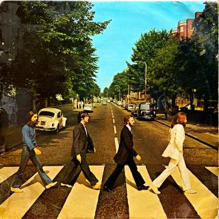 LP The Beatles ‎– Abbey Road (čtěte popis) (Špatný stav, hodně ohraná, nicméně stále hratelná.)