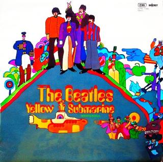 LP The Beatles ‎– Yellow Submarine (Luxusní stav. Jakoby skvrnitý flek ve spodní části fotky je jen odlesk.)