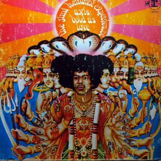 LP The Jimi Hendrix Experience ‎– Axis: Bold As Love (Deska je mírně ohraná, mnoho jemných vlásenek. Hraje fajn, dobrý zvuk s mírným praskotem v pasážích mezi skladbami. Rozevírací obal je trochu obnošený, mnoho drobných oděrek viz foto.)