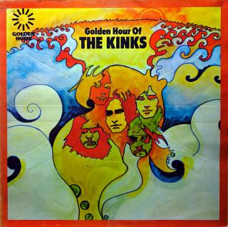 LP The Kinks ‎– Golden Hour Of The Kinks (Verze s embossovaným obalem. Deska je mírně ohraná, jemné vlásenky a velmi jemné povrchové oděrky. Hraje dobře s mírným praskotem v celé délce záznamu. Obal v pěkném stavu, jen lehce obnošený.)