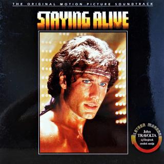 LP The Original Motion Picture Soundtrack - Staying Alive (KOMPILACE, GATEFOLD (Hungary, 1986, Soundtrack, Pop Rock, Disco) SUPER STAV)
