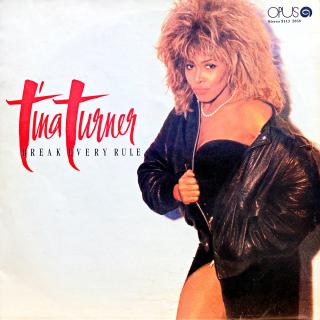 LP Tina Turner ‎– Break Every Rule (Deska je ohraná, mnoho vlásenek. Hraje fajn, velmi dobrý zvuk, jen mírný praskot v tichých pasážích. Obal je v pěkném stavu, pouze lehké stopy používání.)