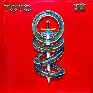 LP Toto – Toto IV (Deska je mírně ohraná, mnoho jemných vlásenek. Hraje fajn, velmi dobrý zvuk, jen mírný praskot v tichých pasážích. Obal má hrany olepené páskou viz foto.)