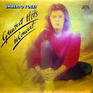 LP Umberto Tozzi ‎– Greatest Hits In Concert (Deska je mírně ohraná, mnoho jemných vlásenek. Hraje fajn, velmi dobrý zvuk. Obal v krásném stavu (Album, Czechoslovakia, 1985, Europop))