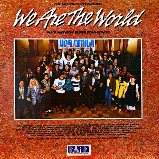 LP USA For Africa – We Are The World (Top stav i zvuk! Rozevírací obal. Včetně orig. vnitřní obal s potiskem.)