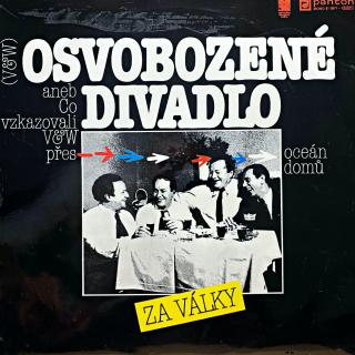 LP V&amp;W ‎– Osvobozené Divadlo Za Války Aneb Co Vzkazovali V&amp;W Přes Oceán Domů (Deska je v krásném a lesklém stavu. Obal je taky velmi pěkný, jen lehce pokrčené lamino viz foto.)