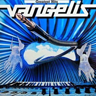 LP Vangelis ‎– Greatest Hits (Deska je v pěkném stavu, jen lehce ohraná s jemnými vlásenkami. Zvuk je bezvadný a čistý iv tichých pasážích. Obal ve velmi pěkném stavu.)