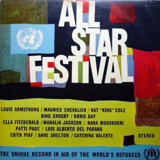 LP Various ‎– All-Star Festival (Deska mírně ohraná. Obal ve velmi dobrém stavu (Kompilace, 1963, UK, Chanson, Vocal, Schlager, Big Band, Swing, Ballad))