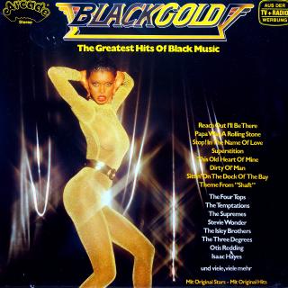 LP Various ‎– Black Gold - The Greatest Hits Of Black Music (Deska v pěkném stavu, jen pár vlásenek a otisky prstů. Bezvadný a čistý zvuk. Obal ve velmi pěkném stavu s několika drobnými oděrkami na hranách.)