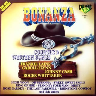 LP Various ‎– Bonanza - 20 Country &amp; Western Songs (Deska i obal jsou v pěkném stavu.)