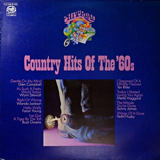 LP Various ‎– Country Hits Of The `60s (Deska je ve velmi pěkném stavu. Obal také v dobrém stavu, jen mírně odřené hrany.)