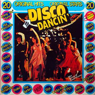 LP Various ‎– Disco Dancin' (Deska v pěkném stavu, jen lehce ohraná s jemnými vlásenkami. Hraje fajn, bezvadný zvuk. Obal taky pěkný, jen několik malých oděrek.)