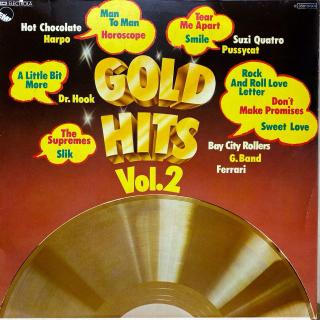 LP Various ‎– Gold Hits Vol.2 (Deska je v krásném stavu, lesklá, jako nová. Obal taky velmi pěkný, jen drobné stopy používání.)