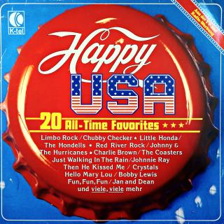 LP Various ‎– Happy USA (Na desce pouze jemné vlásenky. Obal mírně obnošený.)