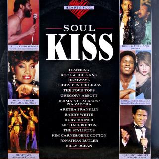 LP Various ‎– Heart &amp; Soul: Soul Kiss (KOMPILACE (UK, 1989, Soul, Rhythm &amp; Blues, Funk) JEDEN VÝRAZNÝ ŠKRÁBANEC, ALE HRAJE OK)