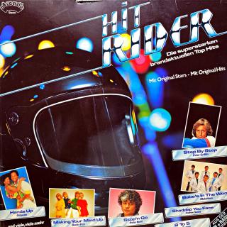 LP Various ‎– Hit Rider (Deska je v pěkném stavu, jen lehce ohraná s jemnými vlásenkami. Bezvadný a čistý zvuk. Obal taky pěkný, lehké stopy používání.)