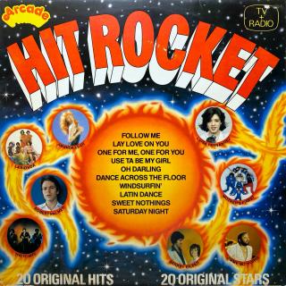 LP Various ‎– Hit Rocket (Deska je v pěkném stavu, jen lehce ohraná s jemnými vlásenkami. Obal je pěkný, taky jen lehce obnošený.)