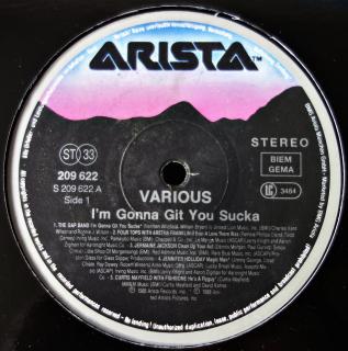 LP Various ‎– I'm Gonna Git You Sucka ((Album, Germany, 1988, Funk, Soul, P.Funk, Rhythm &amp; Blues, Conscious) NA DESCE VÝRAZNĚJŠÍ ŠKRÁBANCE)