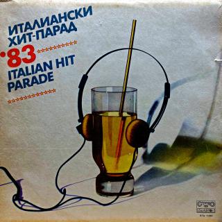 LP Various ‎– Italian Hit Parade '83 (Deska je v krásném a lesklém stavu, pouze několik jemných vlásenek. Hraje výborně, bezvadný a čistý zvuk. Obal je taky pěkný, jen cca 1 cm natržený obal viz foto.)