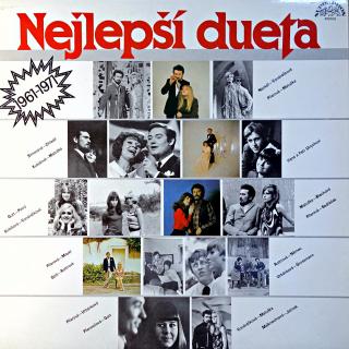 LP Various ‎– Nejlepší Dueta 1961-1971 (Na desce jen pár jemných vlásenek, pěkný stav. Obal je ve velmi dobrém stavu.)