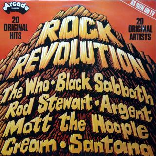 LP Various ‎– Rock Revolution (POŠKOZENÁ, NA STRANĚ A ŠKRÁBANEC PŘES ČTYŘI SKLADBY A3 - A6, U TĚCHTO SKLADEB JEHLA PŘESKAKUJE, ZBYTEK OK. )