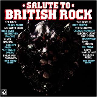 LP Various ‎– Salute To British Rock (Deska jen mírně ohraná, jemné vlásenky a jedna lehká povrchová oděrka. Hraje fajn, bezvadný a čistý zvuk. Obal v pěkném stavu s drobnými oděrkami na hranách.)