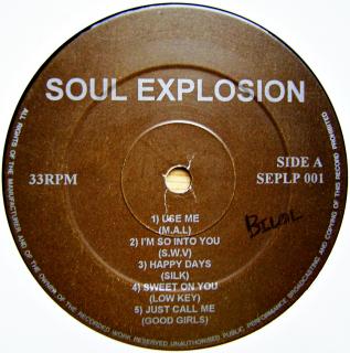 LP Various ‎– Soul Explosion (Kompilace, UK, RnB, Disco, Hip Hop)