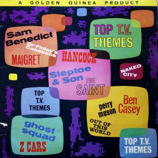 LP Various ‎– Top T.V. Themes (Deska v horším stavu. Výraznější šum a praskot, ale jehla drží v drážce (Kompilace, UK, 1963, Theme, Big Band, Smooth Jazz))