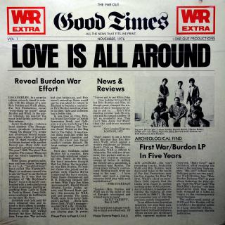 LP War Featuring Eric Burdon ‎– Love Is All Around (ALBUM (Germany, 1976, Rhythm &amp; Blues, Funk) )