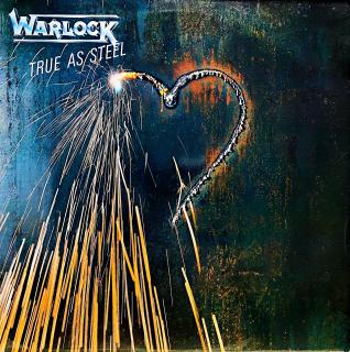 LP Warlock – True As Steel (Originální vnitřní obal s potiskem.)